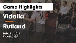 Vidalia  vs Rutland  Game Highlights - Feb. 21, 2024