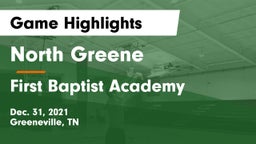 North Greene  vs First Baptist Academy Game Highlights - Dec. 31, 2021