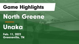 North Greene  vs Unaka  Game Highlights - Feb. 11, 2022