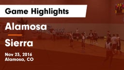 Alamosa  vs Sierra  Game Highlights - Nov 23, 2016
