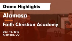 Alamosa  vs Faith Christian Academy Game Highlights - Dec. 12, 2019