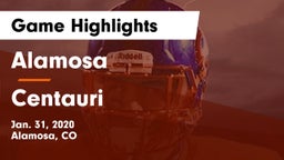 Alamosa  vs Centauri  Game Highlights - Jan. 31, 2020