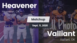 Matchup: Heavener vs. Valliant  2020