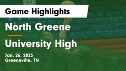 North Greene  vs University High Game Highlights - Jan. 26, 2023