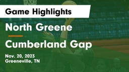 North Greene  vs Cumberland Gap  Game Highlights - Nov. 20, 2023