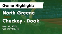 North Greene  vs Chuckey - Doak  Game Highlights - Dec. 15, 2023