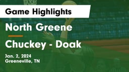 North Greene  vs Chuckey - Doak  Game Highlights - Jan. 2, 2024