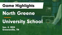 North Greene  vs University School Game Highlights - Jan. 4, 2024