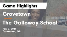 Grovetown  vs The Galloway School Game Highlights - Jan. 3, 2021