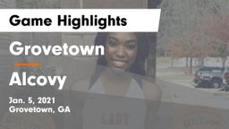 Grovetown  vs Alcovy  Game Highlights - Jan. 5, 2021