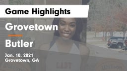 Grovetown  vs Butler  Game Highlights - Jan. 10, 2021