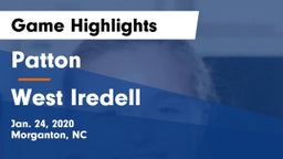 Patton  vs West Iredell  Game Highlights - Jan. 24, 2020