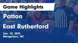 Patton  vs East Rutherford  Game Highlights - Jan. 10, 2024