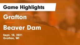 Grafton  vs Beaver Dam  Game Highlights - Sept. 18, 2021