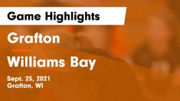 Grafton  vs Williams Bay Game Highlights - Sept. 25, 2021