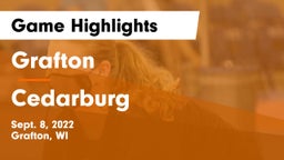 Grafton  vs Cedarburg  Game Highlights - Sept. 8, 2022