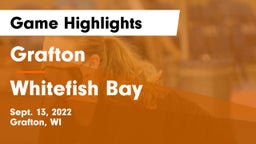 Grafton  vs Whitefish Bay  Game Highlights - Sept. 13, 2022