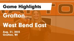 Grafton  vs West Bend East  Game Highlights - Aug. 31, 2023