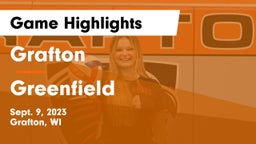 Grafton  vs Greenfield  Game Highlights - Sept. 9, 2023