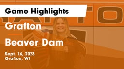 Grafton  vs Beaver Dam  Game Highlights - Sept. 16, 2023