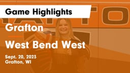 Grafton  vs West Bend West  Game Highlights - Sept. 20, 2023