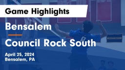 Bensalem  vs Council Rock South  Game Highlights - April 25, 2024