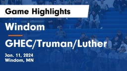 Windom  vs GHEC/Truman/Luther Game Highlights - Jan. 11, 2024