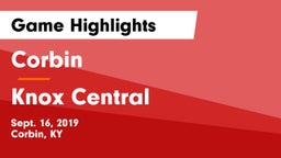Corbin  vs Knox Central  Game Highlights - Sept. 16, 2019