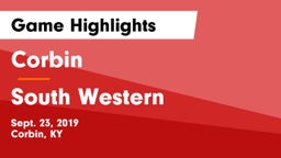 Corbin  vs South Western  Game Highlights - Sept. 23, 2019