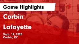 Corbin  vs Lafayette  Game Highlights - Sept. 19, 2020