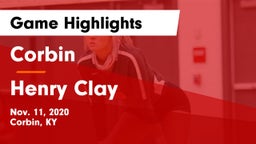 Corbin  vs Henry Clay  Game Highlights - Nov. 11, 2020