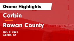 Corbin  vs Rowan County  Game Highlights - Oct. 9, 2021