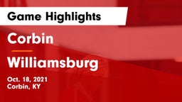 Corbin  vs Williamsburg   Game Highlights - Oct. 18, 2021
