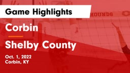 Corbin  vs Shelby County  Game Highlights - Oct. 1, 2022