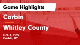 Corbin  vs Whitley County  Game Highlights - Oct. 4, 2022