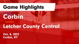 Corbin  vs Letcher County Central  Game Highlights - Oct. 8, 2022