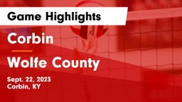 Corbin  vs Wolfe County  Game Highlights - Sept. 22, 2023