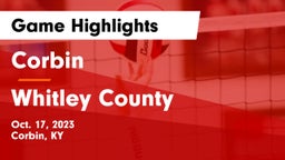 Corbin  vs Whitley County  Game Highlights - Oct. 17, 2023