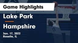 Lake Park  vs Hampshire  Game Highlights - Jan. 17, 2022