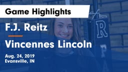 F.J. Reitz  vs Vincennes Lincoln  Game Highlights - Aug. 24, 2019