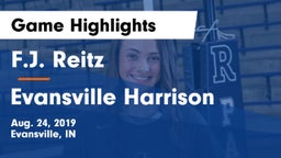 F.J. Reitz  vs Evansville Harrison  Game Highlights - Aug. 24, 2019