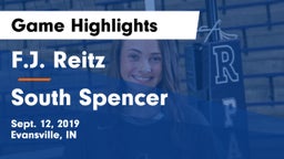 F.J. Reitz  vs South Spencer  Game Highlights - Sept. 12, 2019