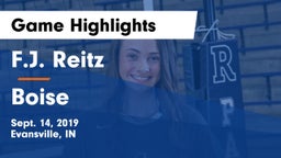 F.J. Reitz  vs Boise  Game Highlights - Sept. 14, 2019