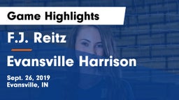 F.J. Reitz  vs Evansville Harrison  Game Highlights - Sept. 26, 2019
