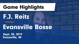 F.J. Reitz  vs Evansville Bosse Game Highlights - Sept. 30, 2019