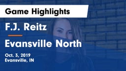 F.J. Reitz  vs Evansville North  Game Highlights - Oct. 3, 2019