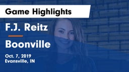 F.J. Reitz  vs Boonville Game Highlights - Oct. 7, 2019
