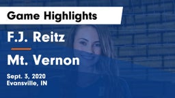 F.J. Reitz  vs Mt. Vernon  Game Highlights - Sept. 3, 2020