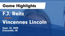 F.J. Reitz  vs Vincennes Lincoln  Game Highlights - Sept. 22, 2020