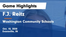 F.J. Reitz  vs Washington Community Schools Game Highlights - Oct. 10, 2020